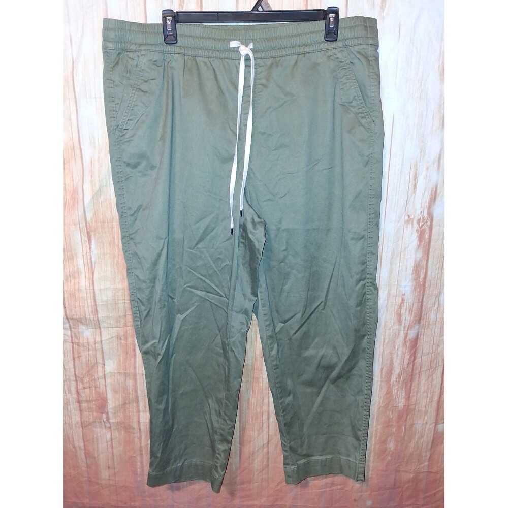 NWT Lane Bryant Olive Pull-on Taper Pants Sz 20